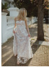 Strapless Sweetheart Neck Ivory Lace Tulle Gorgeous Wedding Dress